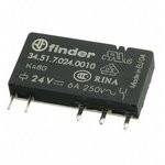 34.51.7.024.0010, Реле 1 переключ. 24VDC, 6A/250VAC SPDT