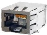 JV011I21NL, Modular Connectors / Ethernet Connectors SMT 1X1 TAB DOWN