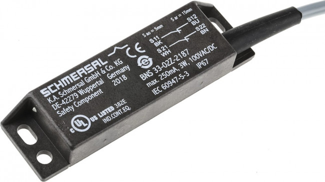 BNS 33-02Z-2187-3M, BNS33 Series Magnetic Safety Switch, 100V ac/dc, Plastic Housing, 2NO, Cable BNS 33-02Z-2187-3M, BNS33 Series Magnetic Safety Switch, 100V ac/dc, Plastic Housing, 2NO, Cable