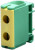 Elvert Клеммный блок закрытый 320А желто-зеленый FTB-150PE Elvert Клеммный блок закрытый 320А желто-зеленый FTB-150PE