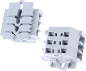 261-103, 3-полюсная 2-пров. колодка, 0,08-2,5 мм2, с креп.фланцами 261-103, 3-полюсная 2-пров. колодка, 0,08-2,5 мм2, с креп.фланцами
