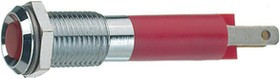 SMCP08024, LED Indicator, Blade Terminal, 2.8 x 0.8 mm, Fixed, Red, DC, 28V