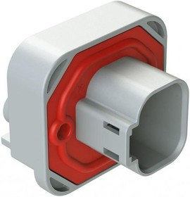 AT13-4P-BM03, Automotive Connectors RA Flng Mnt PCB Rcpt 4POS Gry Tin Cont