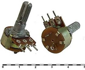 S16KN1-B 50K L20KC, вал с насечкой