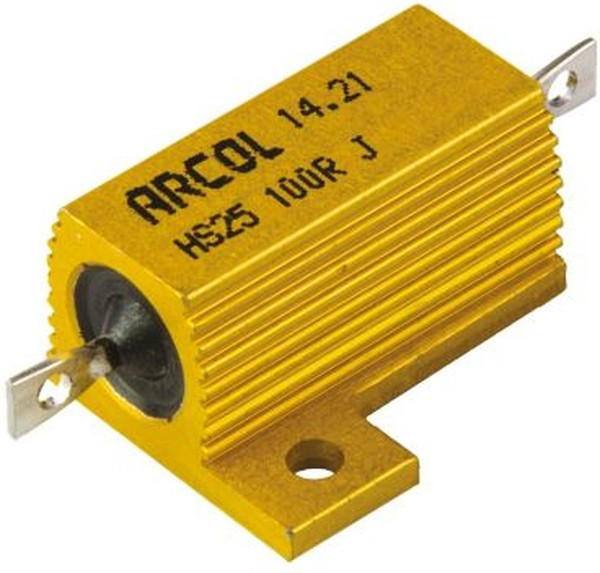 HS25 100R J, Wirewound Resistor 25W, 100Ohm, 5%