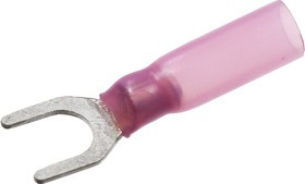 НВИ-Т 1.5-5, наконечник вилочный под винт М5 на провод 1.7мм красный с термоусадкой