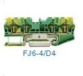 FJ6-4/D4, 2in2out/4мм2 Клемма с заземлением серии FJ6