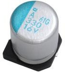 APXA6R3ARA121MF60G, Cap Aluminum Polymer 120uF 6.3VDC 20% (6.3 X 5.7mm) SMD 0.027 Ohm 2400mA 15000h