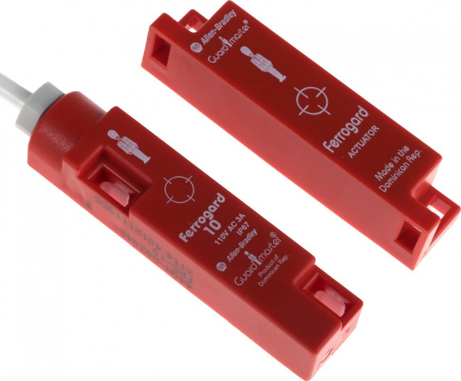 440N-G02045, 440N Series Magnetic Non-Contact Safety Switch, 110V ac, Plastic Housing, NC, 2m Cable