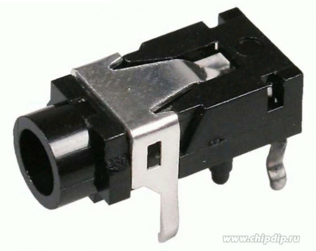 ST-025-SL, (Стерео гн. 3.5 мм), Стерео аудио гнездо (СТ) 3.5мм