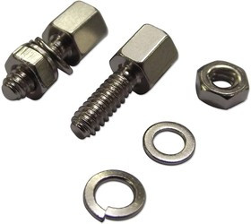 DH-023L2FBULK, Винтовой замок/защелка D Sub, оптовая упаковка, гайка 1.9мм, 14.5 мм, 4-40 UNC
