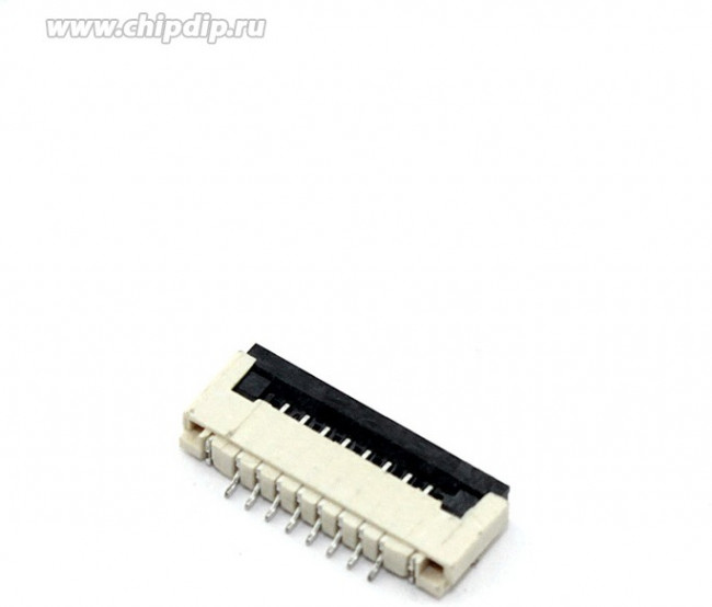 Разъем FPC Flip-Lock 1010-8RLGF 8 pin высота 1мм шаг 1мм