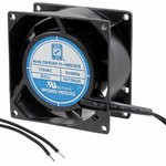 OA80AP-11-1WB1855, AXIAL FAN, BALL, 33CFM, 35DB, 13W, 115V