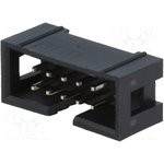 BH-10 (DS1013-10S) (IDC-10MS), Вилка на плату прямая 10pin 2.54мм