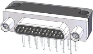 M83513/13-C01PW, MICRO-D SUB CONN, R/A RCPT, 21POS, TH M83513/13-C01PW, MICRO-D SUB CONN, R/A RCPT, 21POS, TH