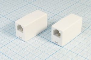 Гнездо телефонное 6P4C-Гнездо телефонное 6P4C, [RJ-11]; №1468 гн телеф 6P4C-гн телеф 6P4C\\\[RJ-11]
