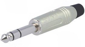 ACPS-GN, Jack Plug, Straight, 6.35 mm, 3 Poles