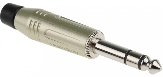 ACPS-GN, Jack Plug, Straight, 6.35 mm, 3 Poles ACPS-GN, Jack Plug, Straight, 6.35 mm, 3 Poles