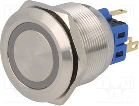 V25-21E-24R-S, Переключатель: антивандальный, Пол: 2, SPDT, 3A/220ВAC, 5A/24ВDC