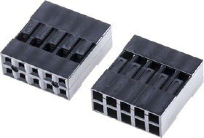 M20-1070500, Headers &amp; Wire Housings 5+5 PIN DIL HOUSING