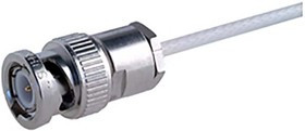 11_BNC-50-3-5/133_NE, 50 Straight Cable Mount, BNC Connector, Plug, Coaxial 11_BNC-50-3-5/133_NE, 50 Straight Cable Mount, BNC Connector, Plug, Coaxial