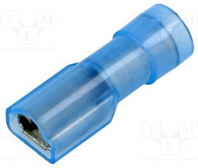 BM80293, Наконечник плоский, 4,8мм, 0,5мм, "мама", 1,5-2,5мм2, обжим, синий