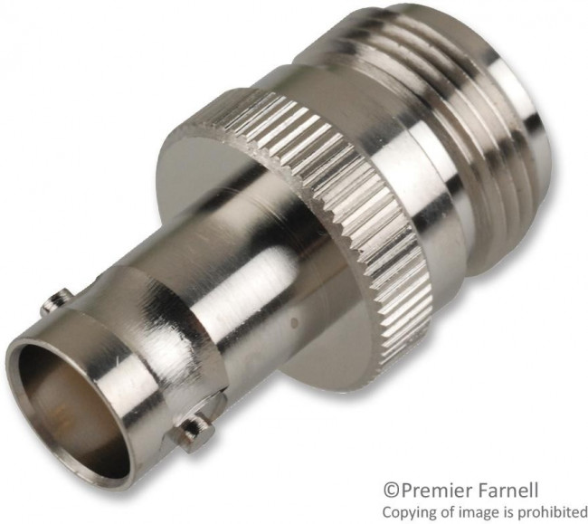 242100, RF Adapters - Between Series BNC JACK TO N JACK ADAPTER