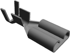 170467-1, FASTON .187 Uninsulated Female Spade Connector, Receptacle, 4.75 x 0.51mm Tab Size, 0.8mm² to 2mm² 170467-1, FASTON .187 Uninsulated Female Spade Connector, Receptacle, 4.75 x 0.51mm Tab Size, 0.8mm² to 2mm²