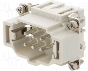 MX-93601-0687, Корпус: для разъемов HDC, размер 3А, на провод, на защелке, М20