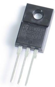 STP4NB80FP, Транзистор, PowerMESH, N-канал, 800 В, 3 Ом, 4А [TO-220FP]