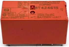 RT424615, Реле 2 переключ. 115VAC, 8A/250VAC DPDT