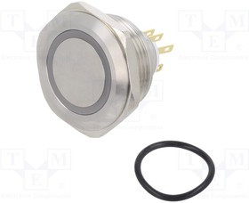 LAS1GQ30-11EY12VS, Переключатель: антивандальный, Пол: 2, SPDT, 3A/220ВAC, 5A/24ВDC