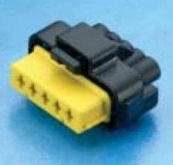 211PC053S4026, Automotive Connectors 5WAY FEMALE HOUSING ORANGE 2.8MM TERM SZ