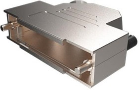 8655MHRA3701LF, D-Sub Backshells Metal - Angle exit C 37 way shell