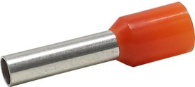 Штыревой втулочный изолированный наконечник KTE 4-10 4mm2, L=10mm, оранжевый 1040100