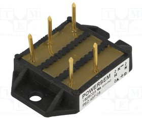 PSD43F/08, Диодный мост: трехфазный, Urmax: 0,8кВ, If: 40А, Ifsm: 90А, THT