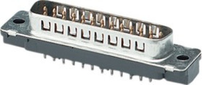 5-338312-2, D-Sub male, Plug, DC-37, Radial Leads