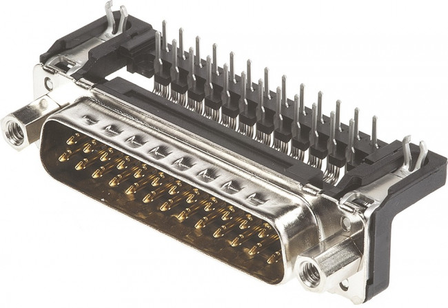 09 65 362 6813, D-Sub plug, Plug, DB-25, PCB Pins