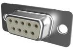 DE09S065HTLF, D-Sub Cable Connector, Input Output Connectors, 9 Way Socket Solder Bucket, Shielding Termination Fingers