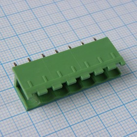 2EDGV-5.0-07P-14-00A(H), Разъемный клеммный блок на плату, 7 контактов. Серия 2EDGV-5.0