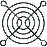 MC34249, Защитная решетка вентилятора, Осевыми вентиляторами 60мм, 60 мм, 53.2 мм, Сталь