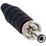 761KS17, Разъем Питания DC, Штекер, 5 А, 12 мм, Монтаж на Кабель, 2.5 мм