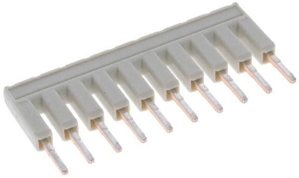 2001-410, 10-конт. перемычка изолированная, св.-серая