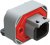 ATM13-2P-BM01, Automotive Connectors RA Flng Mnt PCB Rcpt 2POS Gry Gld Cont ATM13-2P-BM01, Automotive Connectors RA Flng Mnt PCB Rcpt 2POS Gry Gld Cont