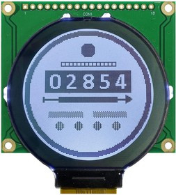 MD128128A6W-FPTLW, Графический ЖК-дисплей, 128 x 128 Pixels, Черный на Белом, 3В, Параллельный, Последовательный MD128128A6W-FPTLW, Графический ЖК-дисплей, 128 x 128 Pixels, Черный на Белом, 3В, Параллельный, Последовательный