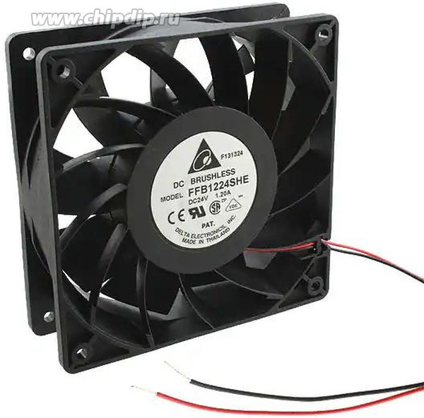 Вентилятор Delta FFB1224SHE 120X38 24V 1.2a 3 pin 120x38