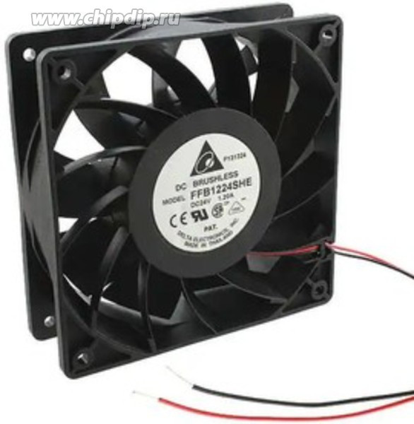 Вентилятор Delta FFB1224SHE 120X38 24V 1.2a 3 pin 120x38