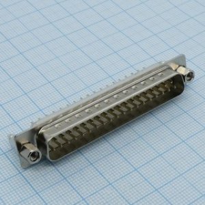 KLS1-221C-37-M-W, (DBS-37M Z+H), D-Sub, вилка на плату KLS1-221C-37-M-W, (DBS-37M Z+H), D-Sub, вилка на плату