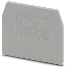 3246862, Terminal Block Tools &amp; Accessories D-UK 4-SD END COVER GRAY