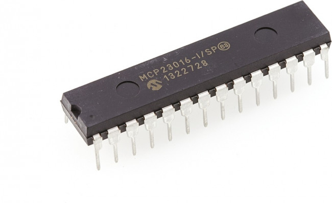 MCP23016-I/SP, I2C Interface 400kHz 5.5V 28-Pin SPDIP Tube